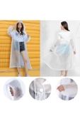 RAYTOYS OYUNCAK 50 ADET VIP UNISEX RAIN COAT OUTDOOR YAĞMURLUK 1.KALİTE ŞAPKALI ÇITÇITLI YAĞMURLUK BEYAZ YAĞMURLUK - 2