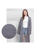RAYTOYS OYUNCAK 5 ADET 1.KALİTE ŞAPKALI ÇITÇITLI YAĞMURLUK GRİ YAĞMURLUK GRİ OUTDOOR YAĞMURLUK VIP UNISEX RAIN COAT - 1