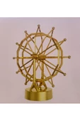 RAYTOYS OYUNCAK   GOLD PERPETUAL DEBATE NEWTON KINETIC BALANCE DENGE ÇARKI MANYETİK PİLLİ + USB GİRİŞLİ DEKOR OBJE - 1