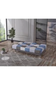 Meşe Home Cube Kolsuz Mekanizma Yataklı Yaylı Bazalı Kare Desenli Kanepe - 7