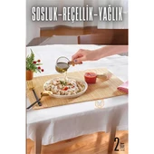 ModaCar Reçellik Sosluk  Ahşap Saplı Mika 2 ADET - 1