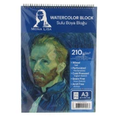 Mona Lisa A3 Watercolor Block 210 gr Telli Çizim Defter - 1