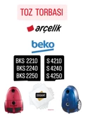Dogant Arçelik Elektrik Süpürgesi Beko Toz Torbası 10 Adet - 2