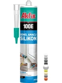 Akfix 100E Genel Amaçlı Silikon 280ML Beyaz - 1