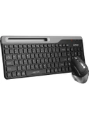 A4 Tech FB2535C Fstyler Bluetooth & 2.4Ghz Kablosuz Q Türkçe FN-Multimedya Klavye & Şarj Edilebilir Mouse Set - 2