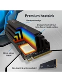 Desingshop Crucial T700 1TB PCIe Gen5 NVMe M.2 SSD CT1000T700SSD5 SOĞUTUCULU heatsink - 2