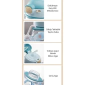 Shotay Rabbit Çocuk Pipetli Matara Tritan Mavi 600Ml - 4