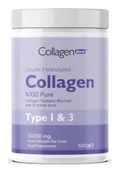 Collagen Forte Platinum Collagen Powder 500g, %100 Saf, Doğal Çift Hidrolize Kolajen Peptitler (50 PORSİYON) - 1