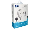 Şarj Aleti Takım Iphone Lightning 10W 2.1A Bix BX-L10TA thumbnail 2