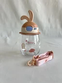 Shotay Rabbit Çocuk Pipetli Matara Tritan Somon 600Ml thumbnail 3