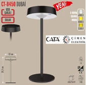 Cata CT 8450 Dubai Solar Şarjlı Masa Lambası 6400K-3200K-Amber - 1