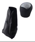 Renault Kangoo Gri Mat vites topuzu Ve Çerçeveli Vites Körüğü M10863 thumbnail 2