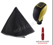 Citroen C2 Vites Körüğü Ve Sarı Spor Vites Topuzu Kapaklı M10934 thumbnail 1