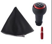 Peugeot 308 Vites Körüğü Ve Kırmızı Çerçeve Vites Topuzu M10960 thumbnail 2