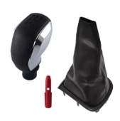 Renault Megane 3 Siyah Vites Körüğü Ve Krom Spor Vites Topuzu M11274 thumbnail 1