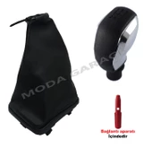 Fiat Punto Krom Spor Vites Topuzu Ve Çerçeveli Vites Körüğü M11023 thumbnail 1