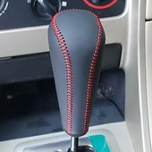 Peugeot 308 407 Siyah Deri Kırmzı Dikişli Otomatik Vites Topuzu M670-4 - 2