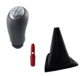 Clio 4 Deri Desen Krom Vites Topuzu Ve Siyah Çerçeve Vites Körük M11962 thumbnail 2