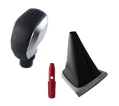 Clio 4 Gri Spor Vites Topuzu Ve Gri Çerçece Vites Körüğü Takım M11953 thumbnail 1