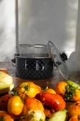 Nishev.com Evini Sev Kızartma Tenceresi Siyah Desenli 22 cm 4,5 lt - 2