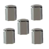 Opel Corsa D Bijon Kapağı 5 Adetli Set Krom Renk 1008209 M1657-4 thumbnail 2