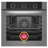 Simfer 9 Fonksiyon QS Dijital Gri Büyük Pop-Up Ankastre Set (8222 Fırın + 3538 Ocak + 8736 Davlumbaz) - 2