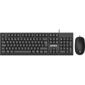 Everest KM-615 Siyah Usb Combo Q Standart Klavye + Mouse Set - 32914 - 1