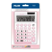 MILAN 151812IBGPBL ANTİBAKTERİYEL PEMBE 12 HANELİ HESAP MAKİNASI - 1