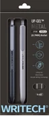 WRITECH W-0156 METAL UP SİYAH-BEYAZ GÖVDE 0,7MM MAVİ JEL KALEM - 2'Lİ - 1