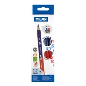 MILAN 702612 MAXI ÇİFT UÇLU KURU BOYA KALEMİ - 12 Lİ - 1
