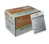 SARFF 6.5X10.5CM BEYAZ DİKEY KART POŞETİ - 100ADET - 3