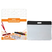 SARFF 7.5x9.5cm SİYAH KART POŞETLERİ BLİSTER - 10ADET - 1