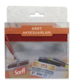 SARFF 7.5x9.5cm KIRMIZI KART POŞETLERİ BLİSTER - 10ADET - 3