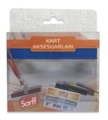 SARFF 7.5x9.5cm MAVİ KART POŞETLERİ BLİSTER - 10ADET - 3