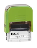 COLOP PRINTER C10 YEŞİL KASA SİYAH KEÇE - 10X27MM thumbnail 1