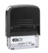 COLOP PRINTER C40 SİYAH KASA SİYAH KEÇE - 23X59MM thumbnail 1