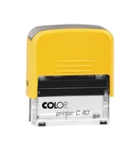 COLOP PRINTER C40 SARI KASA SİYAH KEÇE - 23X59MM thumbnail 1