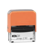 COLOP PRINTER C50 TURUNCU KASA SİYAH KEÇE - 30X69MM - 1