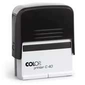 COLOP PRINTER C40 SİYAH KASA SİYAH KEÇE - 23X59MM thumbnail 2