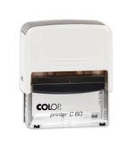 COLOP PRINTER C60 BEYAZ KASA SİYAH KEÇE - 37X76MM thumbnail 1
