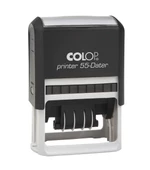 COLOP PRINTER 55 TARİH KAŞE(TR) SİYAH  KASA MAVI- KIRMIZI KEÇE - 40X60MM - 1