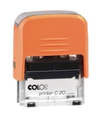 COLOP PRINTER C20 TURUNCU KASA SİYAH KEÇE - 14X38MM - 1