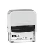 COLOP PRINTER C50 BEYAZ KASA SİYAH KEÇE - 30X69MM thumbnail 1