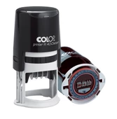 COLOP R40 TARİH KAŞE(TR/24 SAAT) SİYAH KASA KIRMIZI KEÇE - 40MM - 2