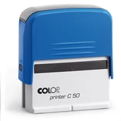 COLOP PRINTER C50 MAVİ KASA SİYAH KEÇE - 30X69MM thumbnail 2