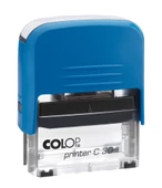 COLOP PRINTER C30 MAVİ KASA SİYAH KEÇE - 18X47MM thumbnail 1