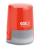 COLOP R50 YUVARLAK KIRMIZI KASA SİYAH KEÇE - 50MM - 2