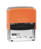 COLOP PRINTER C60 TURUNCU KASA SİYAH KEÇE - 37X76MM - 1