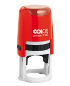 COLOP R30 YUVARLAK KIRMIZI KASA SİYAH KEÇE - 30MM - 1