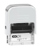 COLOP PRINTER C10 BEYAZ KASA SİYAH KEÇE - 10X27MM thumbnail 1